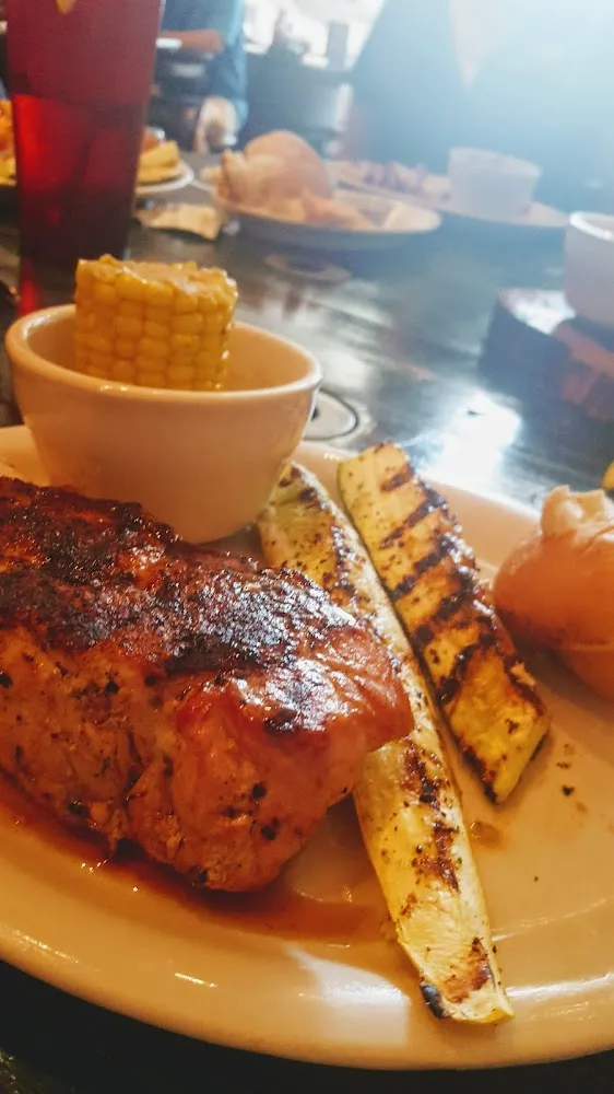 Grilled Pork Chop Corn on the Cob